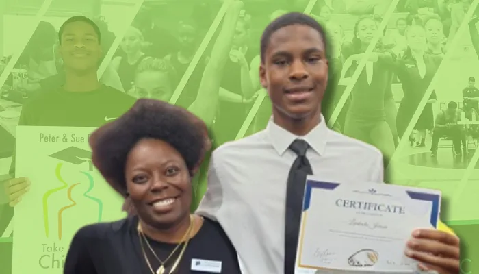 Take Stock Flagler County student Lindcoln with mentor